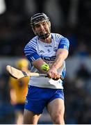 15 January 2022; Patrick Curran of Waterford takes a free during the 2022 Co-op Superstores Munster Hurling Cup Semi-Final match between Clare and Waterford at Cusack Park in Ennis, Clare. Photo by Sam Barnes/Sportsfile