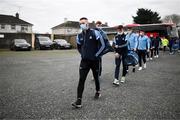15 January 2022; Ciarán Archer of Dublin arrives before the O'Byrne Cup Group A match between Longford and Dublin at Glennon Brothers Pearse Park in Longford. Photo by Stephen McCarthy/Sportsfile