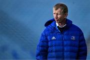 16 January 2022; Leinster head coach Leo Cullen before the Heineken Champions Cup Pool A match between Leinster and Montpellier Hérault at RDS Arena in Dublin. Photo by Brendan Moran/Sportsfile