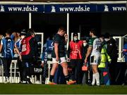 16 January 2022; Tadhg Furlong of Leinster leaves the field with an injury during the Heineken Champions Cup Pool A match between Leinster and Montpellier Hérault at the RDS Arena in Dublin. Photo by Harry Murphy/Sportsfile