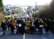 16 January 2022; Austin Stacks supporters march to Semple Stadium before the AIB Munster GAA Football Senior Club Championship Final match between Austin Stacks and St Finbarr's at Semple Stadium in Thurles, Tipperary. Photo by Stephen McCarthy/Sportsfile