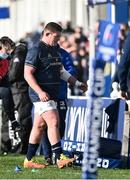 16 January 2022; Tadhg Furlong of Leinster leaves the field as a first half substitution during the Heineken Champions Cup Pool A match between Leinster and Montpellier Hérault at RDS Arena in Dublin. Photo by David Fitzgerald/Sportsfile