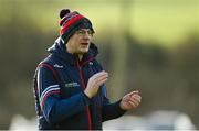 16 January 2022; Dunboyne manager Brendan Quinn before the 2021 currentaccount.ie All-Ireland Ladies Senior Club Football Championship semi-final match between Mourneabbey and St Peter's Dunboyne at Clyda Rovers GAA, in Cork. Photo by Seb Daly/Sportsfile