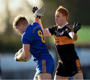 16 January 2022; Ian Maguire of St Finbarr's in action against Shane O'Callaghan of Austin Stacks during the AIB Munster GAA Football Senior Club Championship Final match between Austin Stacks and St Finbarr's at Semple Stadium in Thurles, Tipperary. Photo by Stephen McCarthy/Sportsfile