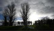 16 January 2022; Supporters in the terraces during the Walsh Cup Group B match between Kilkenny and Laois at John Lockes GAA Club in Callan, Kilkenny. Photo by Ray McManus/Sportsfile