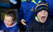 16 January 2022; Young St Finbarr's supporters celebrate an early goal during the AIB Munster GAA Football Senior Club Championship Final match between Austin Stacks and St Finbarr's at Semple Stadium in Thurles, Tipperary. Photo by Stephen McCarthy/Sportsfile