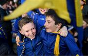 16 January 2022; Young St Finbarr's supporters celebrate an early goal during the AIB Munster GAA Football Senior Club Championship Final match between Austin Stacks and St Finbarr's at Semple Stadium in Thurles, Tipperary. Photo by Stephen McCarthy/Sportsfile