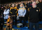 16 January 2022; Austin Stacks supporters observe a moments silence in memory of the late Ashling Murphy before the AIB Munster GAA Football Senior Club Championship Final match between Austin Stacks and St Finbarr's at Semple Stadium in Thurles, Tipperary. Photo by Stephen McCarthy/Sportsfile