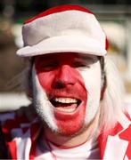 16 January 2022; An Ulster supporter before the Heineken Champions Cup Pool A match between Northampton and Ulster at Cinch Stadium at Franklin's Gardens in Northampton, England. Photo by Paul Harding/Sportsfile