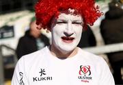 16 January 2022; An Ulster supporter before the Heineken Champions Cup Pool A match between Northampton and Ulster at Cinch Stadium at Franklin's Gardens in Northampton, England. Photo by Paul Harding/Sportsfile