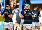 16 January 2022; Andrew Porter of Leinster applauds supporters after their side's victory in the Heineken Champions Cup Pool A match between Leinster and Montpellier Hérault at the RDS Arena in Dublin. Photo by Harry Murphy/Sportsfile