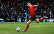 16 January 2022; Nathan Doak of Ulster kicks a conversion during the Heineken Champions Cup Pool A match between Northampton and Ulster at Cinch Stadium at Franklin's Gardens in Northampton, England. Photo by Paul Harding/Sportsfile