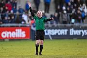 16 January 2022; Referee Seán Cleere during the Walsh Cup Group A match between Dublin and Galway at Parnell Park in Dublin. Photo by Piaras Ó Mídheach/Sportsfile