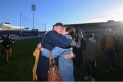 16 January 2022; St Finbarr's manager Paul O'Keeffe celebrates with his wife Deirdre following the AIB Munster GAA Football Senior Club Championship Final match between Austin Stacks and St Finbarr's at Semple Stadium in Thurles, Tipperary. Photo by Stephen McCarthy/Sportsfile