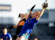 16 January 2022; Sam Ryan of St Finbarr's in action against Michael O'Donnell of Austin Stacks during the AIB Munster GAA Football Senior Club Championship Final match between Austin Stacks and St Finbarr's at Semple Stadium in Thurles, Tipperary. Photo by Stephen McCarthy/Sportsfile