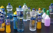 16 January 2022; A selection of drinks, available for the Laois players, before the Walsh Cup Group B match between Kilkenny and Laois at John Lockes GAA Club in Callan, Kilkenny. Photo by Ray McManus/Sportsfile