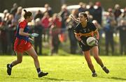 16 January 2022; Eimear Meaney of Mourneabbey in action against Fiona O'Neill of St Peter's Dunboyne during the 2021 currentaccount.ie All-Ireland Ladies Senior Club Football Championship semi-final match between Mourneabbey and St Peter's Dunboyne at Clyda Rovers GAA, in Cork. Photo by Seb Daly/Sportsfile