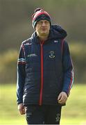 16 January 2022; Dunboyne manager Brendan Quinn before the 2021 currentaccount.ie All-Ireland Ladies Senior Club Football Championship semi-final match between Mourneabbey and St Peter's Dunboyne at Clyda Rovers GAA, in Cork. Photo by Seb Daly/Sportsfile