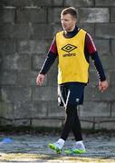 17 January 2022; Jamie Lennon during a St Patrick's Athletic training session at Ballyoulster United Football Club in Kildare. Photo by Piaras Ó Mídheach/Sportsfile