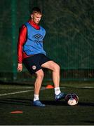 17 January 2022; Ben Curtis during a St Patrick's Athletic training session at Ballyoulster United Football Club in Kildare. Photo by Piaras Ó Mídheach/Sportsfile