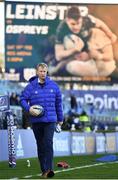 16 January 2022; Leinster head coach Leo Cullen before the Heineken Champions Cup Pool A match between Leinster and Montpellier Hérault at the RDS Arena in Dublin. Photo by Harry Murphy/Sportsfile