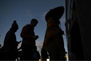 16 January 2022; Supporters arrive for the AIB Munster GAA Football Senior Club Championship Final match between Austin Stacks and St Finbarr's at Semple Stadium in Thurles, Tipperary. Photo by Stephen McCarthy/Sportsfile