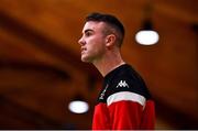 18 January 2022; Pipers Hill College coach Aaron Whelan during the Pinergy Basketball Ireland U16 C Girls Schools Cup Final match between Pipers Hill College, Naas, Kildare, and St Louis SS, Dundalk, Louth, at the National Basketball Arena in Dublin. Photo by Ben McShane/Sportsfile