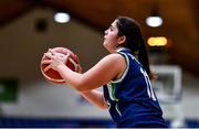 18 January 2022; Sara Ezquerra Rivas of St Louis SS during the Pinergy Basketball Ireland U16 C Girls Schools Cup Final match between Pipers Hill College, Naas, Kildare, and St Louis SS, Dundalk, Louth, at the National Basketball Arena in Dublin. Photo by Ben McShane/Sportsfile