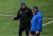 18 January 2022; Backs coach Felipe Contepomi, left, with forwards and scrum coach Robin McBryde during a Leinster Rugby squad training session at Energia Park in Dublin. Photo by Harry Murphy/Sportsfile