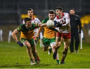 18 January 2022; Lachlan Murray of Derry in action against Niall O'Donnell of Donegal during the Dr McKenna Cup Semi-Final match between Donegal and Derry at Páirc MacCumhaill in Ballybofey, Donegal. Photo by David Fitzgerald/Sportsfile