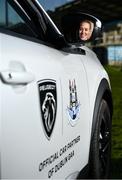 19 January 2022; PEUGEOT Ireland has been announced as the new official car partner to Dublin GAA, in a three-year agreement across all four codes (Senior Football, Senior Hurling, Camogie and Ladies Football). In attendance during the launch at Parnell Park is Dublin ladies footballer Nicole Owens. Photo by David Fitzgerald/Sportsfile