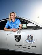 19 January 2022; PEUGEOT Ireland has been announced as the new official car partner to Dublin GAA, in a three-year agreement across all four codes (Senior Football, Senior Hurling, Camogie and Ladies Football). In attendance during the launch at Parnell Park is Dublin ladies footballer Nicole Owens. Photo by David Fitzgerald/Sportsfile