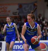 19 January 2022; Lily Egan of Loreto Abbey Dalkey during the Pinergy Basketball Ireland U19 A Girls Schools Cup Final match between Loreto Abbey Dalkey, Dublin, and Our Lady of Mercy, Waterford, at the National Basketball Arena in Dublin. Photo by Piaras Ó Mídheach/Sportsfile