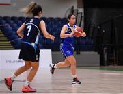 19 January 2022; Giulia Anderlini of Loreto Abbey Dalkey during the Pinergy Basketball Ireland U19 A Girls Schools Cup Final match between Loreto Abbey Dalkey, Dublin, and Our Lady of Mercy, Waterford, at the National Basketball Arena in Dublin. Photo by Piaras Ó Mídheach/Sportsfile
