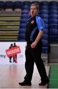 19 January 2022; Referee Joe Robinson during the Pinergy Basketball Ireland U19 A Girls Schools Cup Final match between Loreto Abbey Dalkey, Dublin, and Our Lady of Mercy, Waterford, at the National Basketball Arena in Dublin. Photo by Piaras Ó Mídheach/Sportsfile