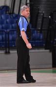 19 January 2022; Referee Joe Robinson during the Pinergy Basketball Ireland U19 A Girls Schools Cup Final match between Loreto Abbey Dalkey, Dublin, and Our Lady of Mercy, Waterford, at the National Basketball Arena in Dublin. Photo by Piaras Ó Mídheach/Sportsfile