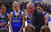 19 January 2022; Loreto Abbey Dalkey coach Stephen Cahill during the Pinergy Basketball Ireland U19 A Girls Schools Cup Final match between Loreto Abbey Dalkey, Dublin, and Our Lady of Mercy, Waterford, at the National Basketball Arena in Dublin. Photo by Piaras Ó Mídheach/Sportsfile