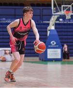 19 January 2022; Liam Price of St Munchin's College during the Pinergy Basketball Ireland U19 B Boys Schools Cup Final match between Blackrock College, Dublin, and St Munchin’s College, Limerick, at the National Basketball Arena in Dublin. Photo by Piaras Ó Mídheach/Sportsfile