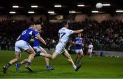 19 January 2022; Jack Sargent of Kildare scores a point during the O'Byrne Cup Semi-Final match between Laois and Kildare at Netwatch Cullen Park in Carlow. Photo by Seb Daly/Sportsfile
