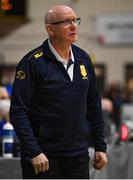 21 January 2022; UCD Marian head coach Fran Ryan during the InsureMyHouse.ie U20 Men's National Cup Final match between UCC Blue Demons, Cork and UCD Marian, Dublin at the National Basketball Arena in Tallaght, Dublin. Photo by Brendan Moran/Sportsfile