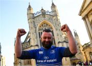 22 January 2022; Leinster supporter Dara Ryan before the Heineken Champions Cup Pool A match between Bath and Leinster at The Recreation Ground in Bath, England. Photo by Harry Murphy/Sportsfile