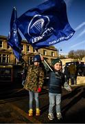 22 January 2022; Leinster supporters Albert, aged 4, left, and Lorcan Robinson, aged 2, before the Heineken Champions Cup Pool A match between Bath and Leinster at The Recreation Ground in Bath, England. Photo by Harry Murphy/Sportsfile