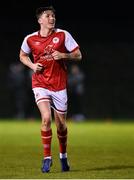 21 January 2022; Joe Redmond of St Patrick's Athletic during the pre-season friendly match between Bohemians and St Patrick's Athletic at the FAI National Training Centre in Abbotstown, Dublin. Photo by Piaras Ó Mídheach/Sportsfile