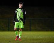 21 January 2022; St Patrick's Athletic goalkeeper Josh Keeley during the pre-season friendly match between Bohemians and St Patrick's Athletic at the FAI National Training Centre in Abbotstown, Dublin. Photo by Piaras Ó Mídheach/Sportsfile