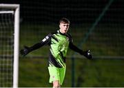 21 January 2022; St Patrick's Athletic goalkeeper Josh Keeley during the pre-season friendly match between Bohemians and St Patrick's Athletic at the FAI National Training Centre in Abbotstown, Dublin. Photo by Piaras Ó Mídheach/Sportsfile