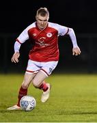 21 January 2022; Mark Doyle of St Patrick's Athletic during the pre-season friendly match between Bohemians and St Patrick's Athletic at the FAI National Training Centre in Abbotstown, Dublin. Photo by Piaras Ó Mídheach/Sportsfile