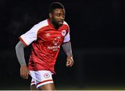 21 January 2022; Tunde Owolabi of St Patrick's Athletic during the pre-season friendly match between Bohemians and St Patrick's Athletic at the FAI National Training Centre in Abbotstown, Dublin. Photo by Piaras Ó Mídheach/Sportsfile