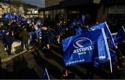 22 January 2022; Jack Conan of Leinster and teammates walk to the stadium before the Heineken Champions Cup Pool A match between Bath and Leinster at The Recreation Ground in Bath, England. Photo by Harry Murphy/Sportsfile