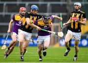 22 January 2022; Cian Byrne of Wexford in action against John Donnelly of Kilkenny during the Walsh Cup Round 3 match between Wexford and Kilkenny at Chadwicks Wexford Park in Wexford. Photo by Matt Browne/Sportsfile