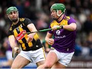 22 January 2022; Conor McDonald of Wexford in action against Tommy Walsh of Kilkenny during the Walsh Cup Round 3 match between Wexford and Kilkenny at Chadwicks Wexford Park in Wexford. Photo by Matt Browne/Sportsfile